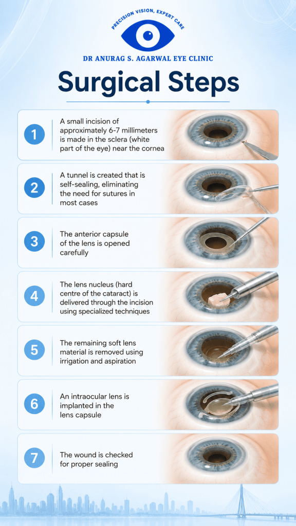SICS Cataract Surgery steps in Mumbai